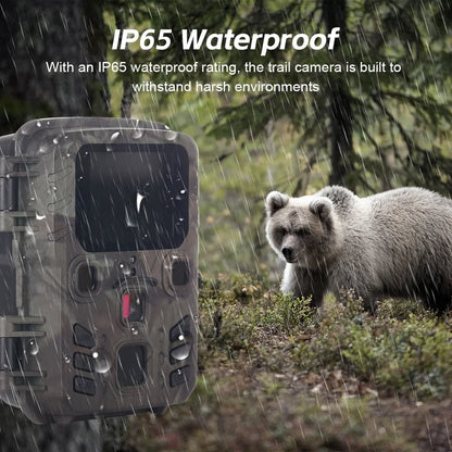 Nebublu Camcorder,0.3S Speed Motion Vision Camera - Observation Camera IP65 Waterproof Speed Camera IP65 Motion 0.3s Speed Waterproof Portable Animal/Plant Vision Motion 0.3s Camera Vision Motion