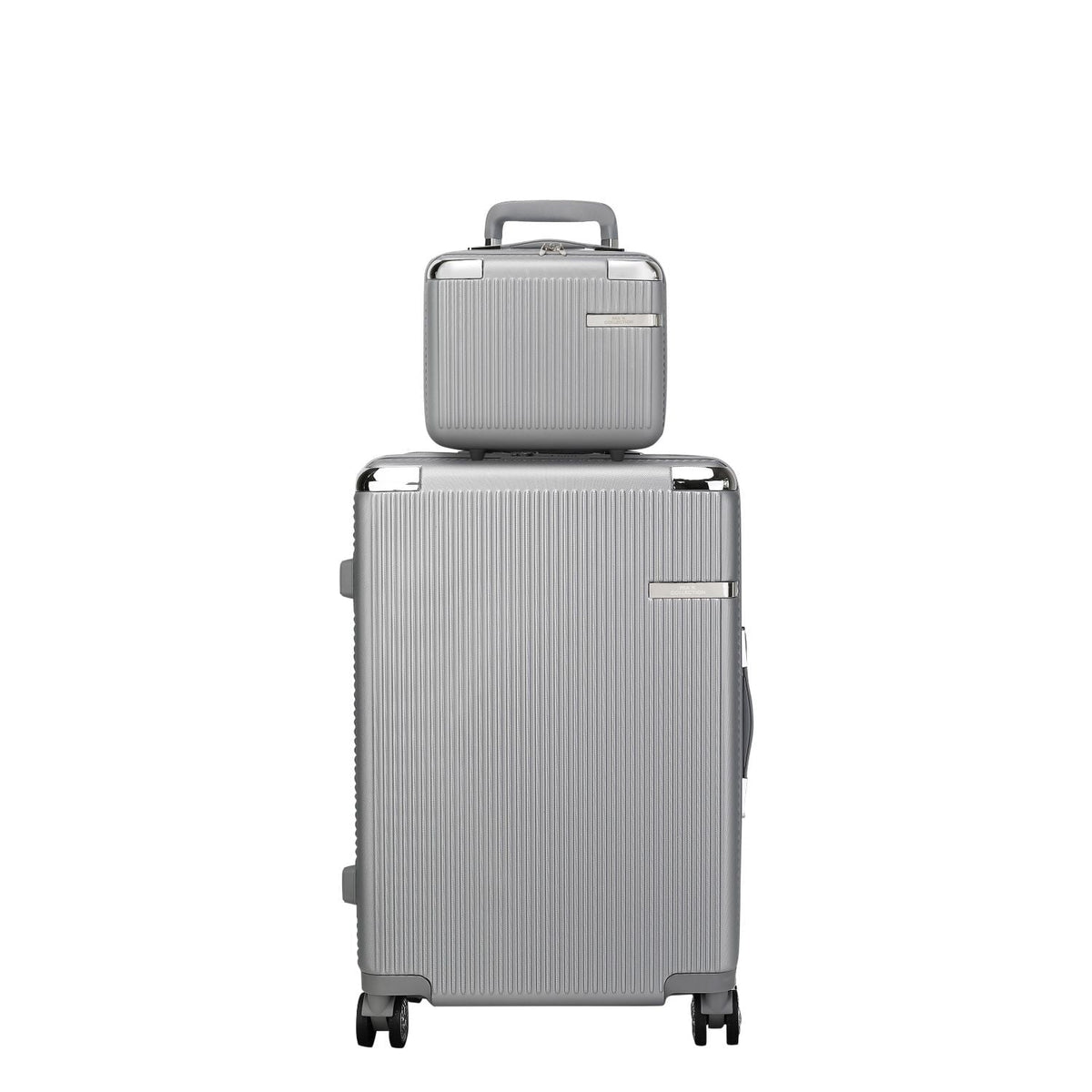 MKF Collection Tulum 2 Piece Luggage Set with Spinner Wheels and Expandable Handles by Mia K.
