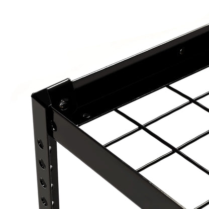 Hecasa 3 x 6 Overhead Garage Storage Rack Adjustable Garage Ceiling Mounted Storage Rack Black Steel