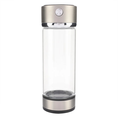 Nikou USB Charging Rich Hydrogen Water Purifier Filter Glass Bottle Anti-Skid Portable Lonizer Cup
