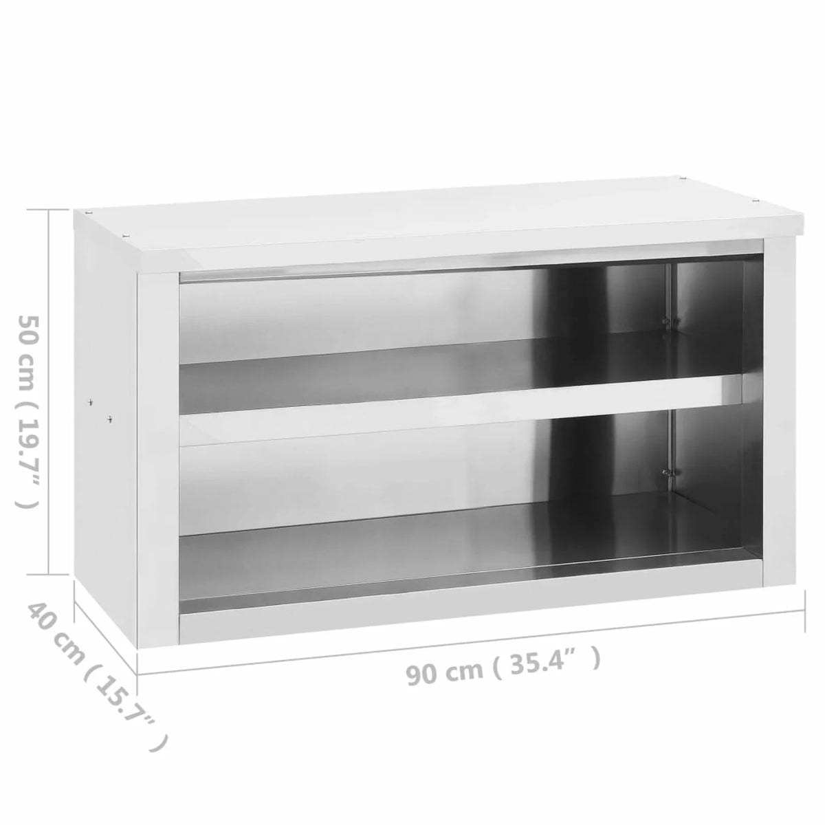 Andoer parcel,Wall Cabinet Stainless Steel Cabinet Canteens Cabinet With Cabinet 35.4"x15.7"x19.7" Stainless 16 X 20 With Wall Stainless Wall Mounted Cabinet Vidaxl X 16 X W X H) X 20 Inches (lx W X