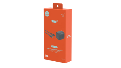 onn. GAN 67W Laptop Charger with 1 USB-C Port, Compatible for Apple,Dell,HP,Asus,Acer,Lenovo,Grey