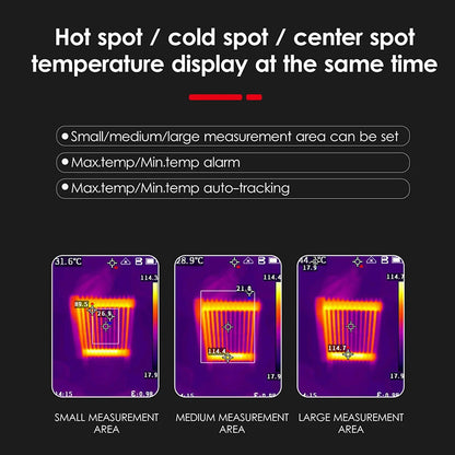 Guide Thermal Imager T120 Handheld Infrared Camera Resolution 120x90 Pixels Floor Heating Car PCB Hot Electrical Repair
