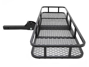 Kojem Hitch Cargo Carrier Rack 550lbs 60"x21"x6" for 2"x2" Hitch Receiver Van SUV Truck Trailer Folding Rear Luggage Basket Hitch Mount Cargo Rack