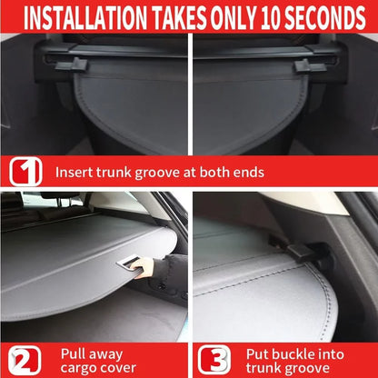 Fit 2010-2014 Subaru Outback Retractable Cargo Cover for 2010 2011 2012 2013 2014 Subaru Outback Manual Tailgate Wagon Accessory Rear Trunk Privacy Shield Shade, Black