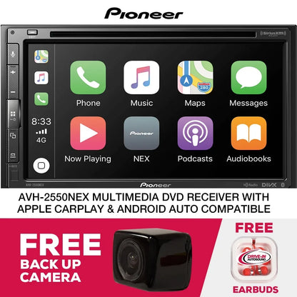 Pioneer AVH-2550NEX Multimedia Receiver Apple CarPlay Free Backup Camera