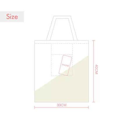 J Alphabet Orange Fruit Cute Pattern Tote Canvas Bag Shopping Satchel Casual Handbag