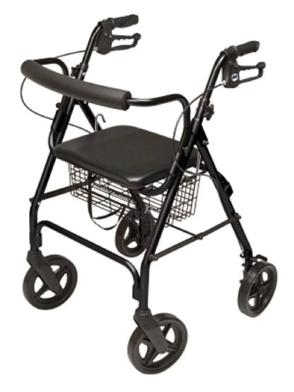 Lumex Walkabout Four-Wheel Contour Deluxe Rollator with 8" Wheels