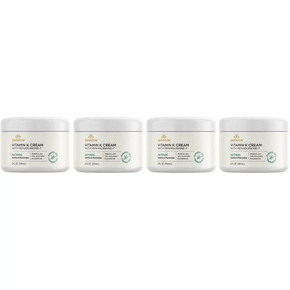 Swanson Vitamin K Cream with Menaquinone-7 2 fl oz Cream 4 Pack