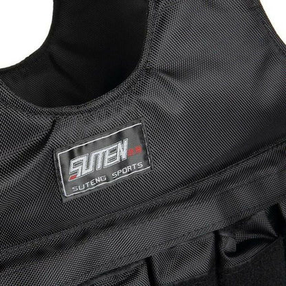 Gym Weighted 44lbs-110lbs Running Workout Weight Vest Adjustable Weight Vest Training Fitness Adjustable 110LBS(50KG)