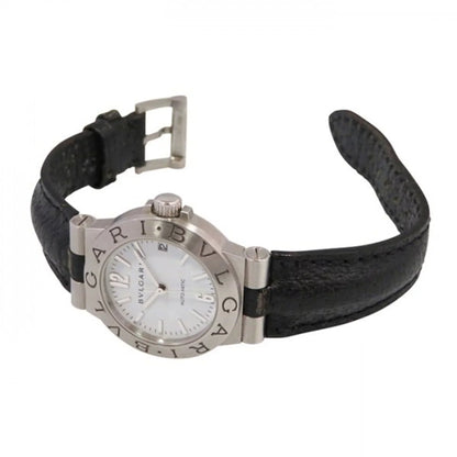 Pre-Owned Bvlgari BVLGARI Diagono LCV29WSLD White Dial Watch Women's (Like New)