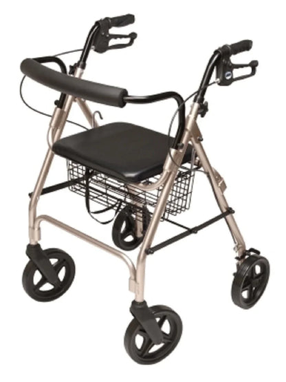 Lumex Walkabout Four-Wheel Contour Deluxe Rollator with 8" Wheels