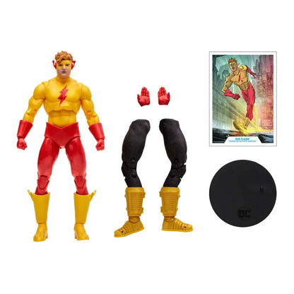McFarlane DC Gold Label Collection Monitor Series Kid Flash Action Figure (Cris On Infinite Earths)