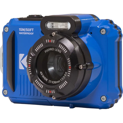 Kodak PIXPRO WPZ2 Digital Camera (Blue) + Spider Tripod + Case - 32GB Kit