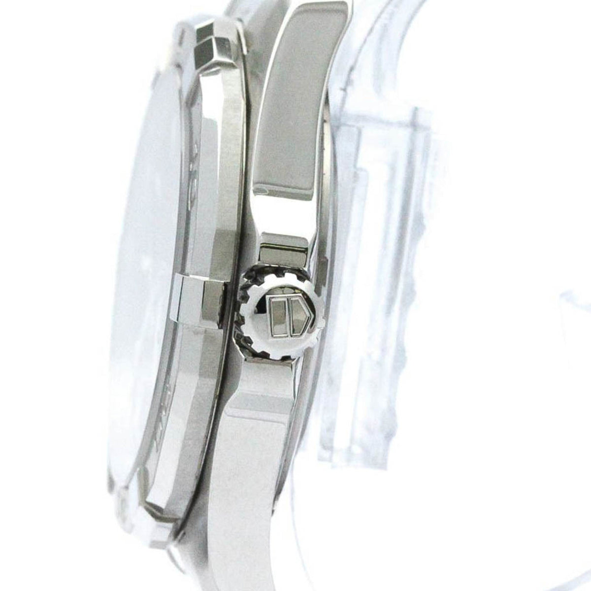 Pre-Owned Polished TAG HEUER Aquaracer Calibre 5 Steel Automatic Watch WAY2112 BF570555 (Good)