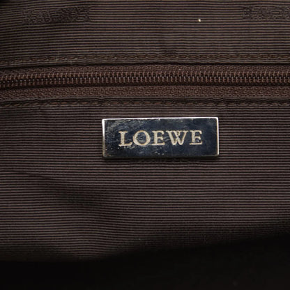 Pre-Owned LOEWE Handbag White Cream Yellow Leather Ladies (Fair)