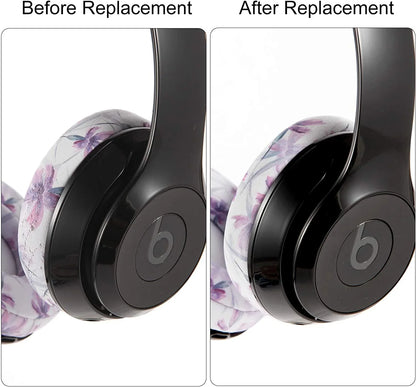 Ear Pads,Replacement earpads with Noise Isolation Memory Foam Ear Cushions Compatible with Beats Solo 2 & 3