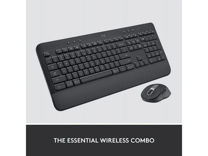 Logitech Signature MK650 Combo for Business, Wireless Mouse and Keyboard, Logi Bolt, Bluetooth, SmartWheel, Globally Certified, Windows/Mac/Chrome/Linux - Graphite