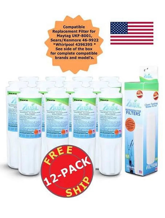 ZUMA Brand , Water and Ice Filter , Model # OPFM2-RF300 , Compatible with Maytag® UFK8001AXX - 12 Pack - Made in U.S.A.
