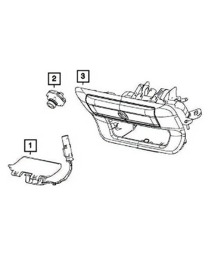 New Genuine Mopar Camera OE 68414414AA
