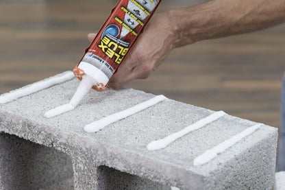Flex Seal Family Of Products Flex Glue White Rubberized Waterproof Adhesive 10 Oz