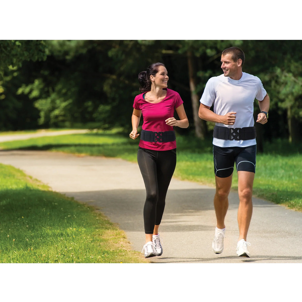 Power Wearhouse 'Voted Most Easy' Power Fitness Unisex Weighted Belt, 5lbs variable weight with New! Cooling Technology.