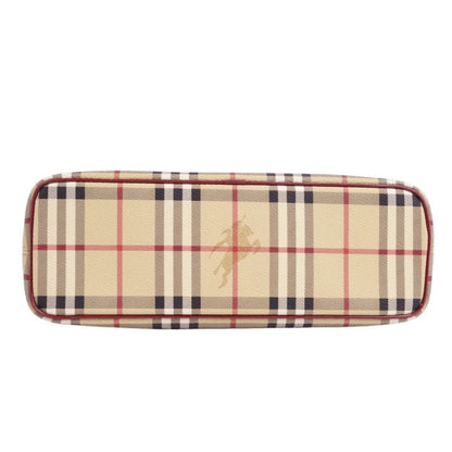 Pre-Owned Burberry London BURBERRY LONDON Handbag Tote Bag Check Pattern Ladies Brown (Good)