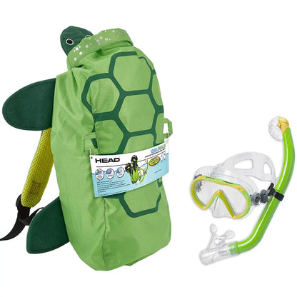 HEAD 480315SFSQULXL Premium Youth Sea Pals Snorkel Mask & Fins Set, Purple, LXL