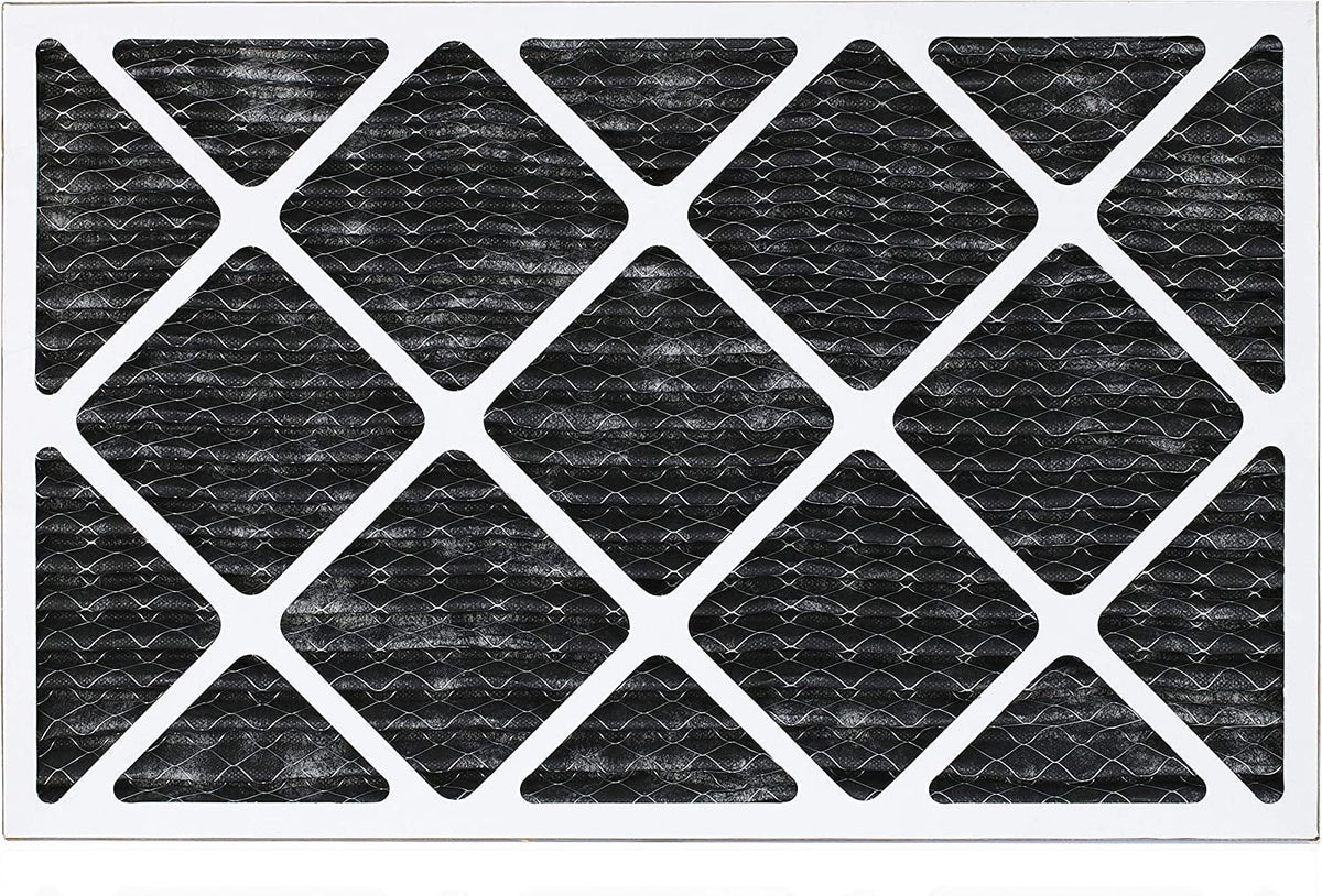 Filterbuy 18x24x1 MERV 8 Odor Eliminator Pleated HVAC AC Furnace Air Filters with Activated Carbon (6-Pack)