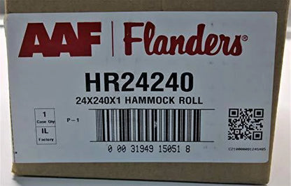 Flanders HR24240 Air Filter, 240 in L, 24 in W, 3 to 4 MERV, Frameless Frame