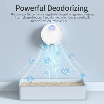 Pets Deodorization Rechargeable Deodorizer Air Cleaner Smart Cat Odor Purifier
