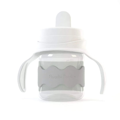 Pumpkin Doodle Permanent Write-on Labels for Bottles/Sippy Cups/Food Containers 6pcs (Grey)