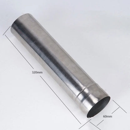 moobody Stainless Steel Net Tube Camping Heating Stoves Chimney Accessory, Portable Tent Firewood Stove Chimney Bent and Straight Tube, for Camping