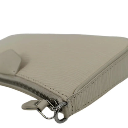 Pre-owned LOUIS VUITTON Easy Pouch On Strap Epi Leather Shoulder Bag Cream