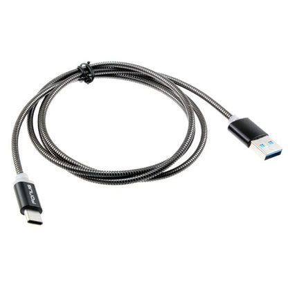 3ft Metal USB Cable w 2-Port USB Car Home Charger P2G for Blackberry KEYone, Key2 LE - BLU G9, Vivo XI Plus 5 - CAT S61 S48c - Coolpad Legacy - Essential Phone (PH-1) - Google Pixel XL 3a XL 3