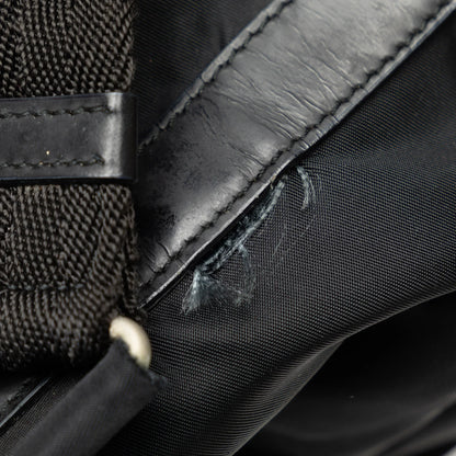 Pre-Owned Authenticated Prada Tessuto Backpack Nylon Fabric Black Unisex (Fair)