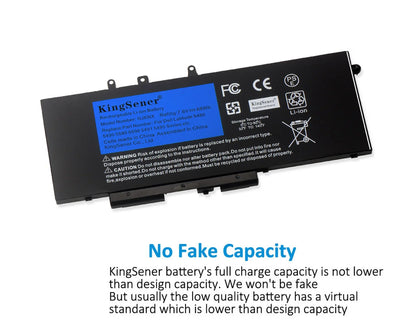 Kingsener GJKNX Laptop Battery For Dell Latitude 5480 5580 5490 5590 For DELL Precision M3520 M3530 GD1JP 7.6V 68WH