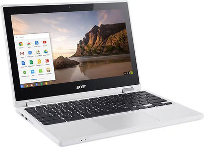 Acer - R 11 CB5-132T-C8ZW 2-in-1 11.6" Touch-Screen Chromebook - Intel Celeron - 4GB Memory - 16GB eMMC Flash Memory - WhiteLaptop Notebook PC Computer Touchscreen