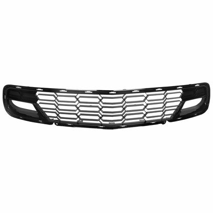 Kojem Front Lower Grille for 2014-2019 Chevrolet Corvette C7 All Models Z06 Style Bumper Cover Painted Glossy Black Plastic (W/O Front Camera Bracket)