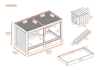 New Age Pet ECOFLEX® Park Avenue Indoor Rabbit Hutch