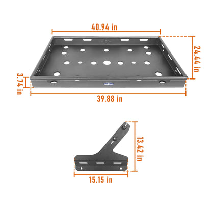 Hooke Road Cargo Carrier for Hard Top Steel Interior fits Jeep Wrangler JL 2018-2023