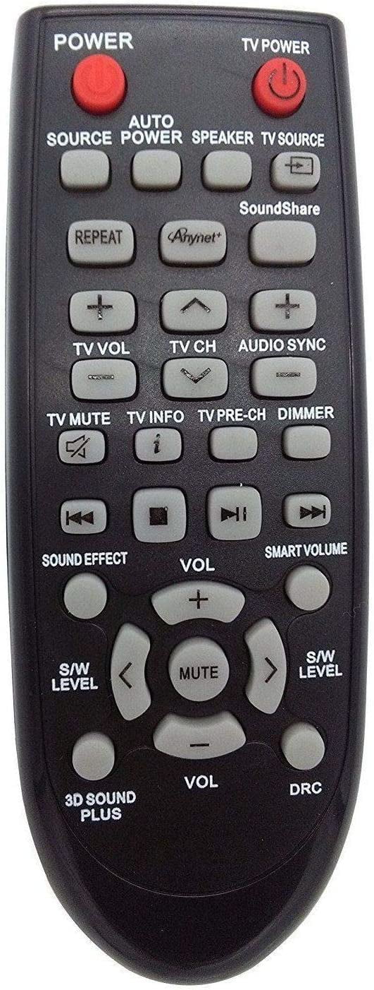 New Replacement Remote Control for Samsung HW-F450/ZA HW-F450 PS-WF450 HW-F355 Soundbar