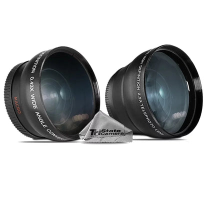 Olympus M.Zuiko Digital ED 12-200mm f/3.5-6.3 Lens - 3 Lens Kit + Tripod + Backpack - 64GB Accessory Bundle