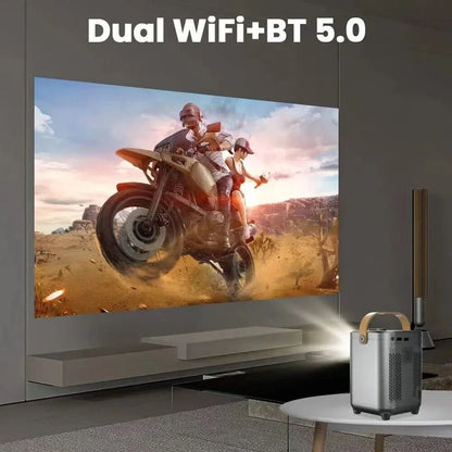 LEXKUYI 5G 4K Support HD Home Theater Cinema Projector WiFi Bluetooth LED Movie Gaming Projector