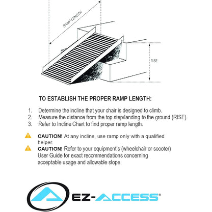EZ-ACCESS GATEWAY 3G 8 Foot Portable Wheelchair Ramp w/2 Line Handrails