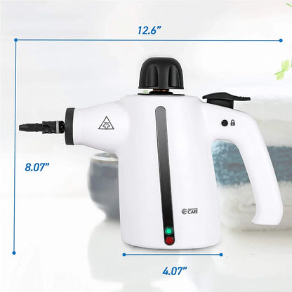 Handheld Steam Cleaner, 9-Piece Accessory Set, White, Steamer For Cleaning, Couch Cleaner, Steam Cleaner Carpet And Upholstery