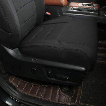 EKR Custom Fit Taos Car Saddle Covers for Volkswagen Taos S SE 2022 2023 -Full Set Neoprene Auto Saddle Covers(Black)