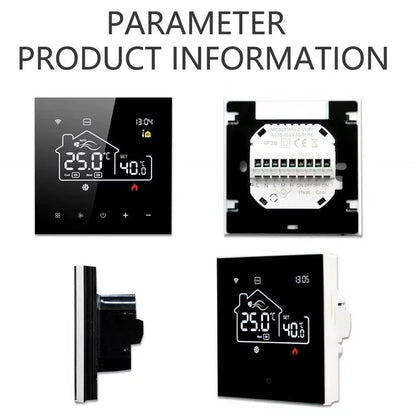 Docooler WiFi Indoor Thermostat for Central Air Conditioning Floor Heating Digital Display Mobile App Control