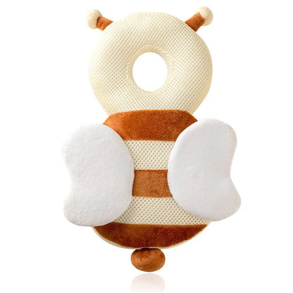 Adjustable Baby Head Protector with Soft Padding and Animal Design
