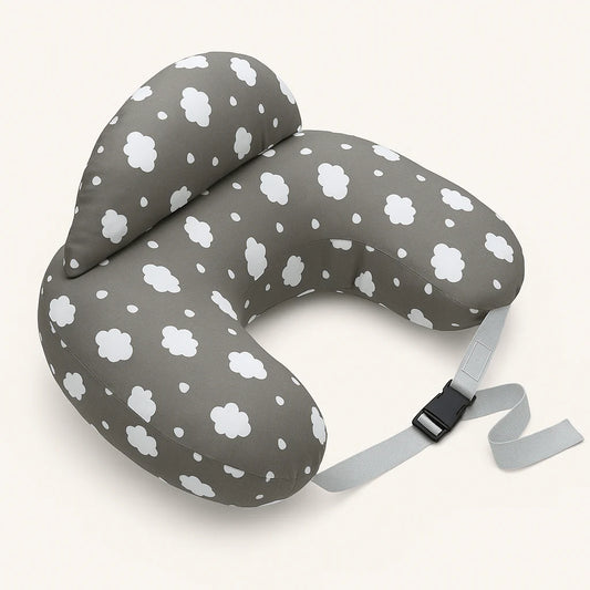 Wraparound Nursing Pillow with Safety Edge And Adjustable Strap